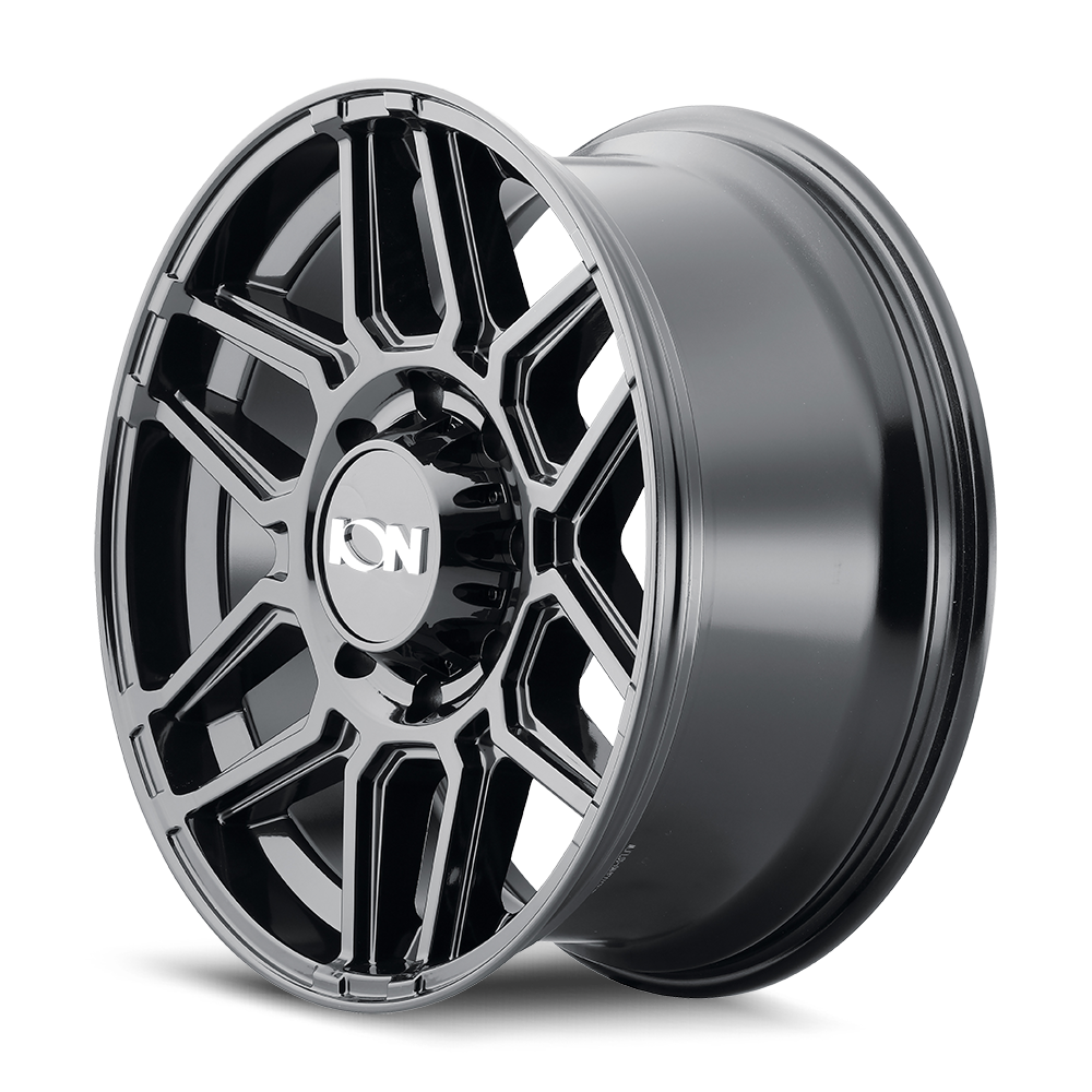 20x9 ion alloy 146 gloss black wheel 6x5.5 bolt pattern 0mm offset