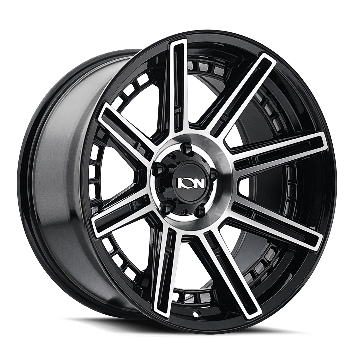 20x9 ion alloy 149 gloss black machined wheel 6x5.5 bolt pattern 12mm offset