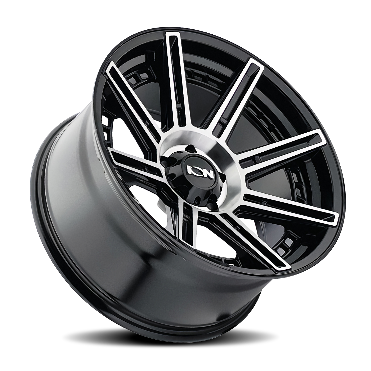 20x10 ion alloy 149 gloss black machined wheel 6x5.5 bolt pattern 24mm offset