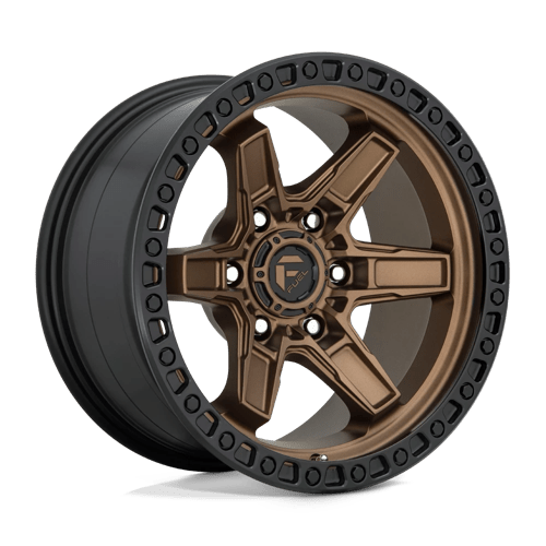 17x9 fuel off-road d699 kicker matte bronze black bead ring wheel 6x5.5 bolt pattern 12mm offset