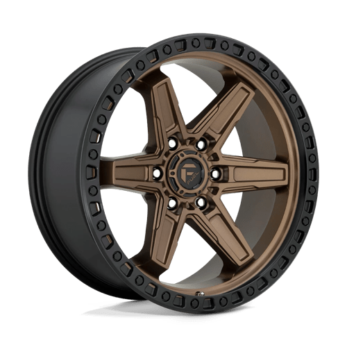 20x9 fuel off-road d699 kicker matte bronze black bead ring wheel 6x5.5 bolt pattern 1mm offset