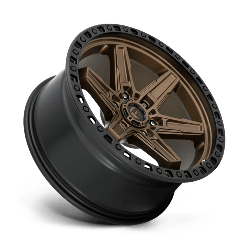 20x9 fuel off-road d699 kicker matte bronze black bead ring wheel 6x5.5 bolt pattern 1mm offset