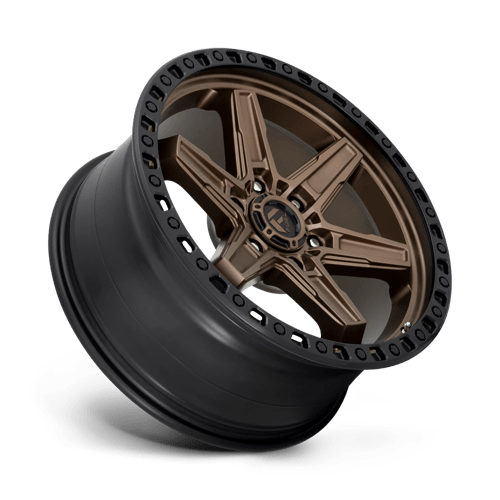 20x9 fuel off-road d699 kicker matte bronze black bead ring wheel 6x5.5 bolt pattern 20mm offset