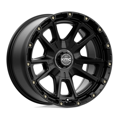 17x9 kmc km100 sync satin black wheel 6x5.5 bolt pattern 0mm offset