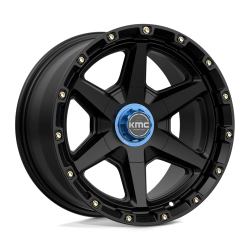 17x9 kmc km101 tempo satin black wheel 6x5.5 bolt pattern 12mm offset