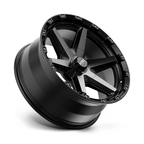 20x9 kmc km101 tempo satin black w gray tint wheel 6x5.5 bolt pattern 0mm offset