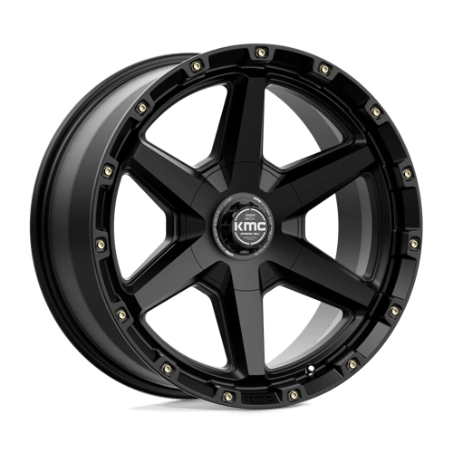 20x9 kmc km101 tempo satin black wheel 6x5.5 bolt pattern 0mm offset