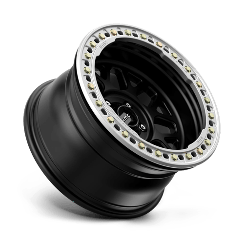 17x8 5 kmc km235 grenade crawl satin black beadlock wheel 6x5.5 bolt pattern 0mm offset