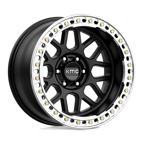 20x10 kmc km235 grenade crawl satin black beadlock wheel 6x5.5 bolt pattern 48mm offset