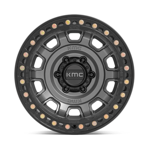 17x9 kmc km236 tank anthracite beadlock wheel 6x5.5 bolt pattern 38mm offset