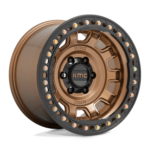 17x9 kmc km236 tank matte bronze beadlock wheel 6x5.5 bolt pattern 38mm offset