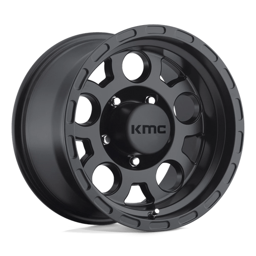 15x7 kmc km522 enduro matte black wheel 6x5.5 bolt pattern 6mm offset