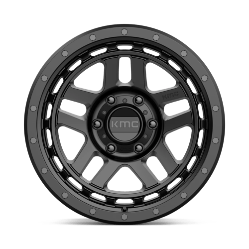 18x8 5 kmc km540 recon satin black wheel 6x5.5 bolt pattern 0mm offset