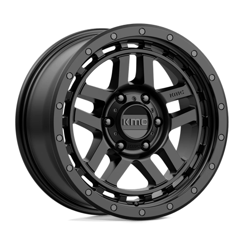 18x8 5 kmc km540 recon satin black wheel 6x5.5 bolt pattern 18mm offset