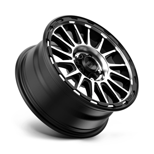 17x8 kmc km542 impact satin black machined wheel 6x5.5 bolt pattern 20mm offset