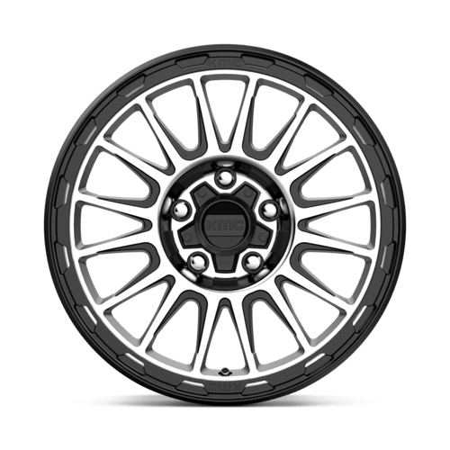 17x8 kmc km542 impact satin black machined wheel 6x5.5 bolt pattern 20mm offset