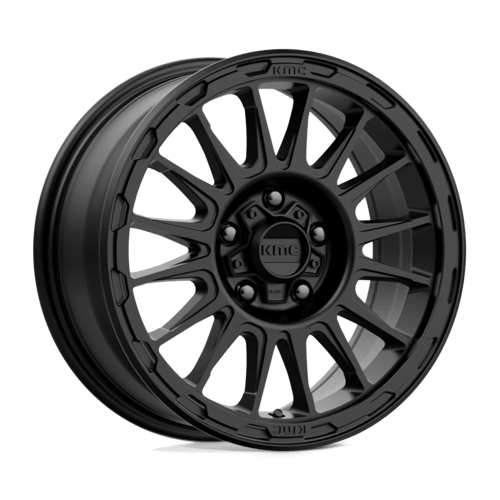 17x8 kmc km542 impact satin black wheel 6x5.5 bolt pattern 20mm offset