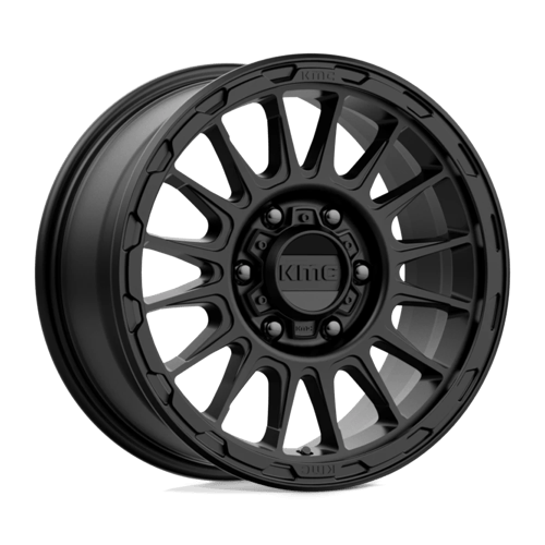 16x8 kmc km542 impact satin black wheel 6x5.5 bolt pattern 0mm offset