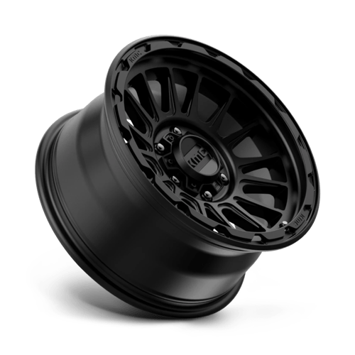 17x8 5 kmc km542 impact satin black wheel 6x5.5 bolt pattern 0mm offset
