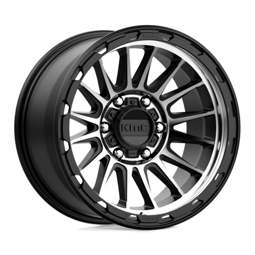 17x9 kmc km542 impact satin black machined wheel 6x5.5 bolt pattern 12mm offset