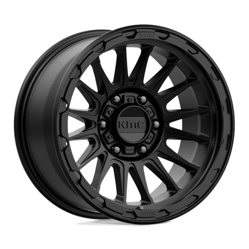 17x9 kmc km542 impact satin black wheel 6x5.5 bolt pattern 12mm offset