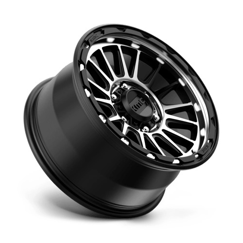 17x9 kmc km542 impact satin black machined wheel 6x5.5 bolt pattern 18mm offset