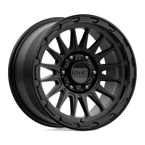 17x9 kmc km542 impact satin black wheel 6x5.5 bolt pattern 18mm offset