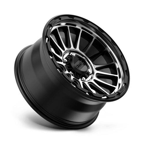 18x9 kmc km542 impact satin black machined wheel 6x5.5 bolt pattern 0mm offset