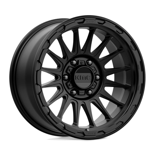 18x9 kmc km542 impact satin black wheel 6x5.5 bolt pattern 0mm offset