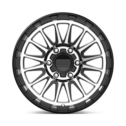 18x9 kmc km542 impact satin black machined wheel 6x5.5 bolt pattern 18mm offset