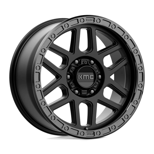 18x9 kmc km544 mesa satin black w gloss black lip wheel 6x5.5 bolt pattern 18mm offset