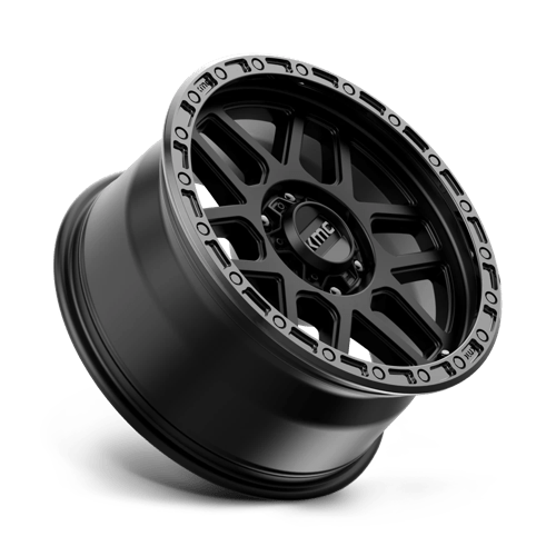 17x9 kmc km544 mesa satin black w gloss black lip wheel 6x5.5 bolt pattern 18mm offset