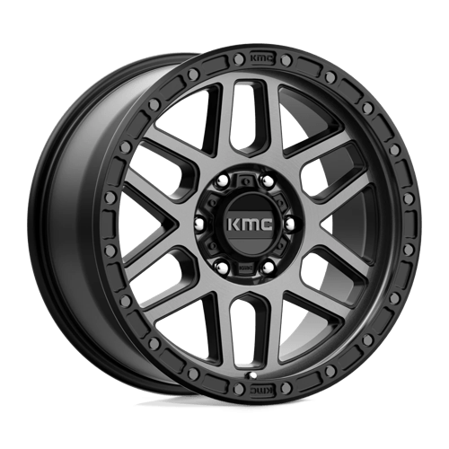 18x9 kmc km544 mesa satin black w gray tint wheel 6x5.5 bolt pattern 18mm offset