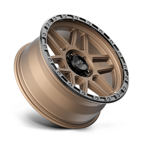 17x9 kmc km544 mesa matte bronze w black lip wheel 6x5.5 bolt pattern 12mm offset