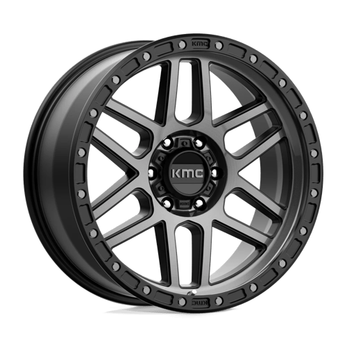 17x8 5 kmc km544 mesa satin black w gray tint wheel 6x5.5 bolt pattern 0mm offset