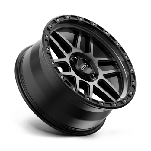 17x8 5 kmc km544 mesa satin black w gray tint wheel 6x5.5 bolt pattern 0mm offset