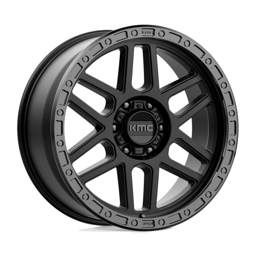 20x9 kmc km544 mesa satin black w gloss black lip wheel 6x5.5 bolt pattern 18mm offset