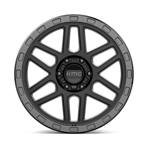 17x9 kmc km544 mesa satin black w gloss black lip wheel 6x5.5 bolt pattern 18mm offset