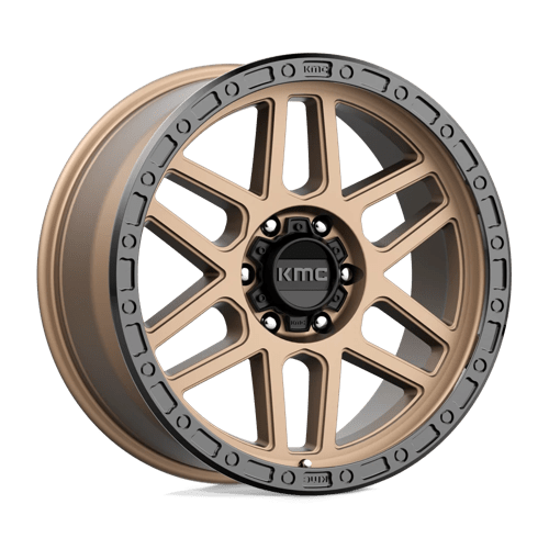 17x9 kmc km544 mesa matte bronze w black lip wheel 6x5.5 bolt pattern 18mm offset