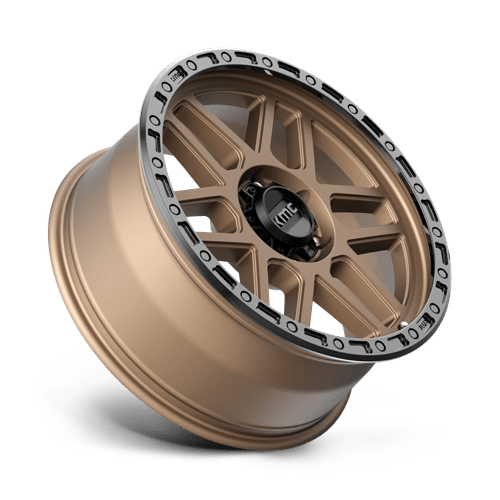 17x9 kmc km544 mesa matte bronze w black lip wheel 6x5.5 bolt pattern 18mm offset