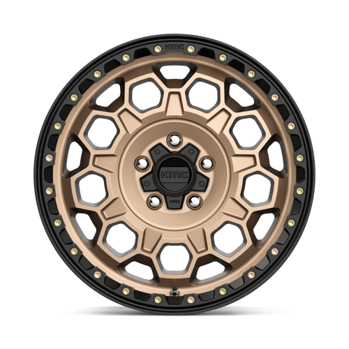 17x8 kmc km545 trek matte bronze w black lip wheel 6x5.5 bolt pattern 20mm offset
