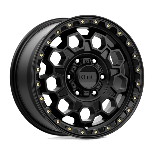 17x8 kmc km545 trek satin black wheel 6x5.5 bolt pattern 35mm offset