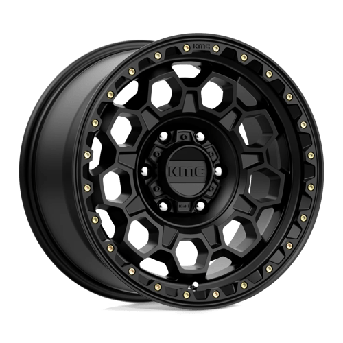 17x9 kmc km545 trek satin black wheel 6x5.5 bolt pattern 0mm offset