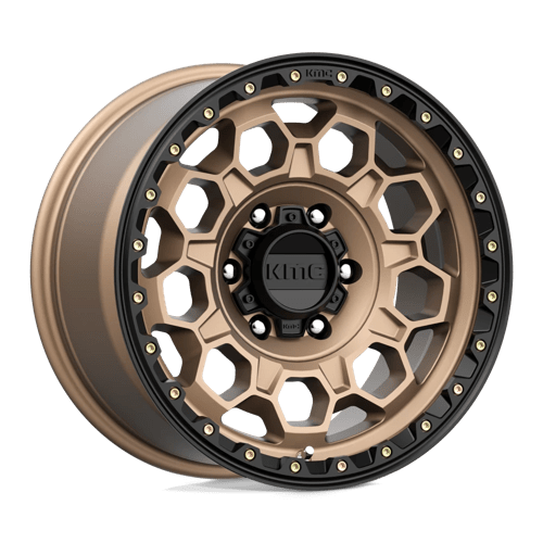 17x9 kmc km545 trek matte bronze w black lip wheel 6x5.5 bolt pattern 0mm offset
