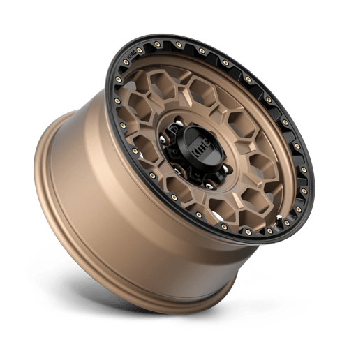 17x9 kmc km545 trek matte bronze w black lip wheel 6x5.5 bolt pattern 18mm offset