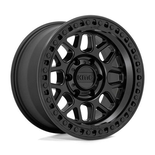 17x9 kmc km549 grs satin black wheel 6x5.5 bolt pattern 18mm offset