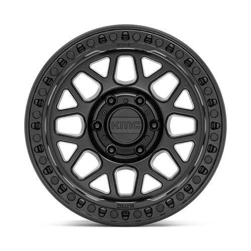 18x9 kmc km549 grs satin black wheel 6x5.5 bolt pattern 12mm offset