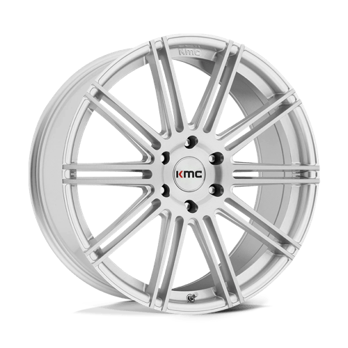 20x9 kmc km707 channel brushed silver wheel 6x5.5 bolt pattern 30mm offset