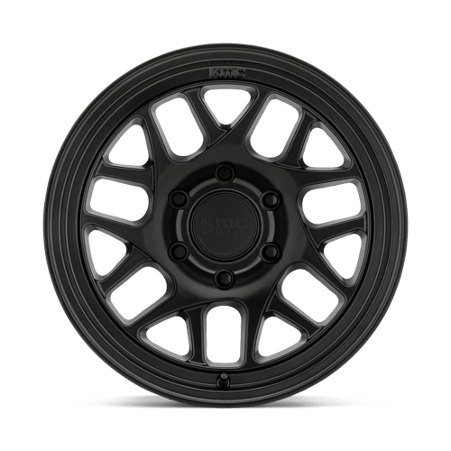 17x8 5 kmc km717 bully ol satin black wheel 6x5.5 bolt pattern 0mm offset