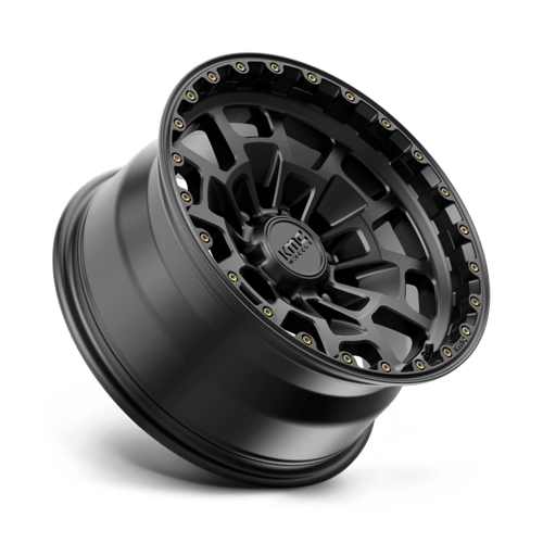 17x8 5 kmc km718 summit satin black wheel 6x5.5 bolt pattern 0mm offset